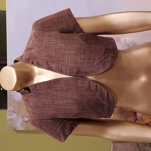 The limited medium bolero brown, gold and tan jacket.